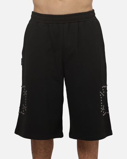 Saint Morta Marked Baggy Sweat Shorts Off Black