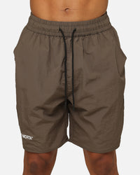 Saint Morta Official Nylon Shorts Dark Brown