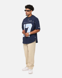 Carre Hitta Grid Iron T-Shirt Navy/Light Blue