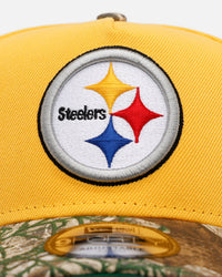 New Era Pittsburgh Steelers 'Realtree Visor' 9FORTY A-Frame Snapback Official Team Color