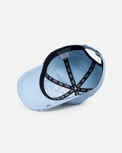 Von Dutch Signature Brim Dad Strapback Cap Light Blue