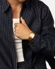 Casio AQ230EGL-9A Watch Black/Gold/Tan