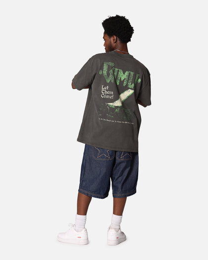 American Thrift X Lord Of The Rings Gimli Toss Heavy T-Shirt Black Wash