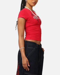 Ed Hardy Women's Tribal Baby T-Shirt Red