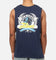Bleacher Athletic Gold Coast Titans NRL Adult Muscle T-Shirt Navy