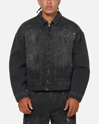 Saint Morta Halo Zip Jacket Smoke Black