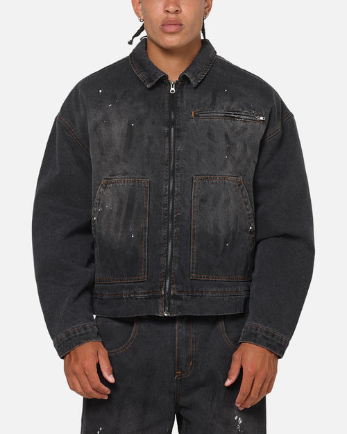 Saint Morta Halo Zip Jacket Smoke Black