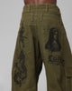 Loiter Layered Holy Fire Cargo Pants Khaki