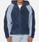 Carre Cream Sherpa Hood Zip Jacket Navy