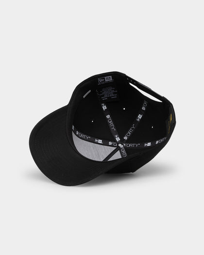 New Era Cronulla-Sutherland Sharks 'Black On Black' 9FORTY A-Frame Snapback Black