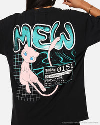 The Pokémon Collection By 73Studio Mew Vintage T-Shirt Off Black