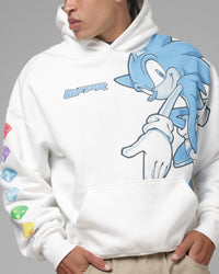 Loiter x Sonic Emerald Hoodie Off White