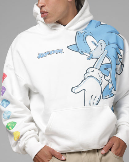 Loiter x Sonic Emerald Hoodie Off White