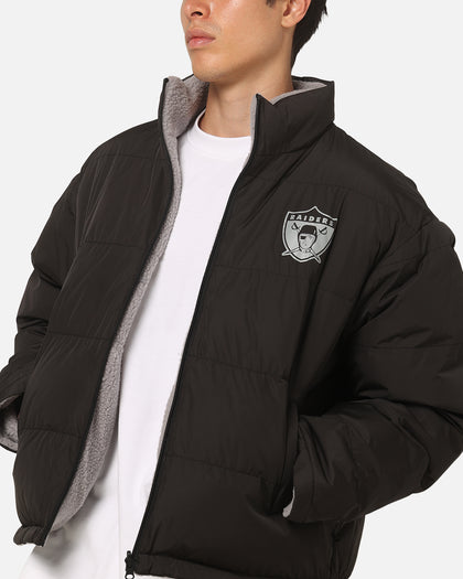 Mitchell & Ness Las Vegas Raiders Reversible Puffer Jacket Black