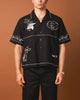 404 Frontier Embroidered Button Up Shirt Black