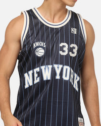 Mitchell & Ness New York Knicks Patrick Ewing #33 Playoff Energy Swingman Jersey Navy