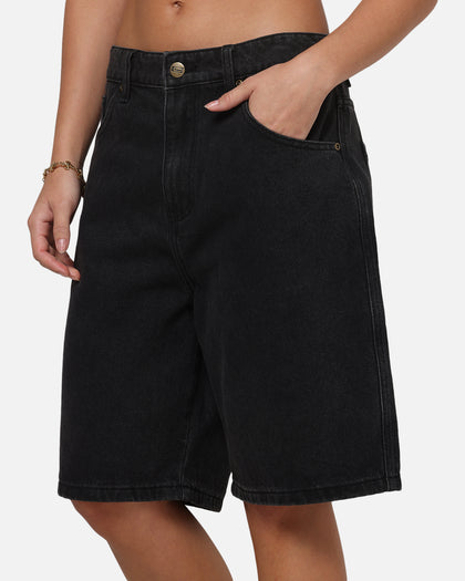 Carre Solace Baggy Jorts Washed Black