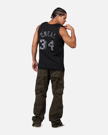Mitchell & Ness Los Angeles Lakers Shaquille O'Neal '96-97 Leather Elegance Swing Jersey Black