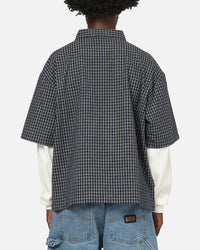 Carre Archive Layered Shirt Navy Plaid