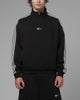 Loiter Hybrid Track Quarter Zip Black