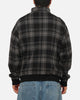 Carre Gridlock 1/4 Zip Crewneck Black Plaid