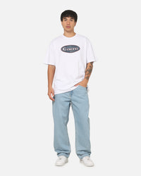 Carre Plaid Oval T-Shirt White