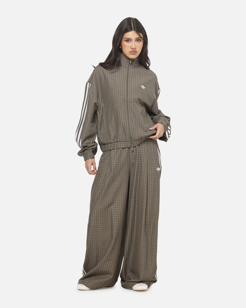 Adidas Women's Checks Track Top Olive