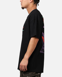 73Studio X DC Batman The Joker Scars Heavyweight T-Shirt Black