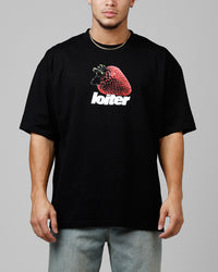 Loiter Strawberry Drop T-Shirt Black
