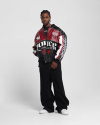 Loiter Tokyo Drift Vegan Leather Jacket Red