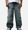 MNML Ultra Baggy Western Jewel Jeans Blue