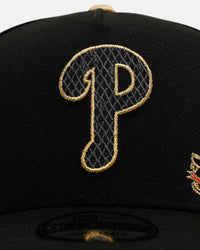 New Era Philadelphia Phillies 'Year Of The Snake' 9FORTY A-Frame Snapback Black/Gold