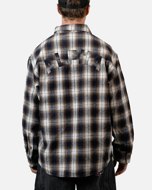 Alpha Industries Unfrm Flannel Button Up Shirt Rust