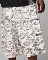 Loiter Collateral Cargo Shorts Digi Snow Camo