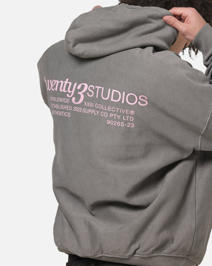 XXII Collectives Hoodie Charcoal/Pink