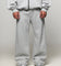 American Thrift Wide Leg Pants Grey Heather