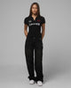 Loiter Women's Statement Polo T-Shirt Black