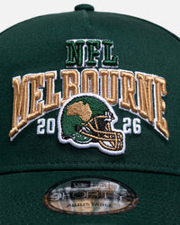 New Era NFL Melbourne 2026 9Forty A-Frame Snapback Dark Green