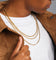 NXS 3mm Micro Cuban Chain Set Gold