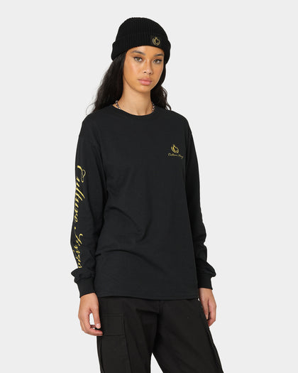 Culture Kings CK Long Sleeve Tee Black