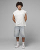Loiter Cyber Applique Muscle T-Shirt White
