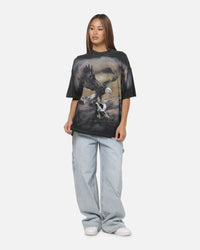 Represent Chrome Flight T-Shirt Stained Black