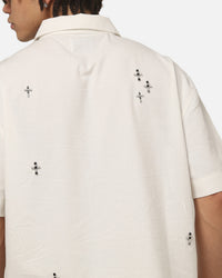 Saint Morta Credo Linen Button Up Shirt Off White