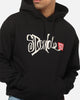 S Double Brush Pullover Hoodie Black