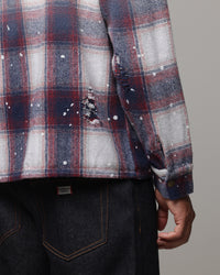 American Thrift Thrashed Flannel Deep Indigo