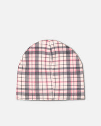 Loiter Ribbed Skully Pink Plaid