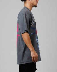 Loiter Brain Rot Vintage T-Shirt Charcoal