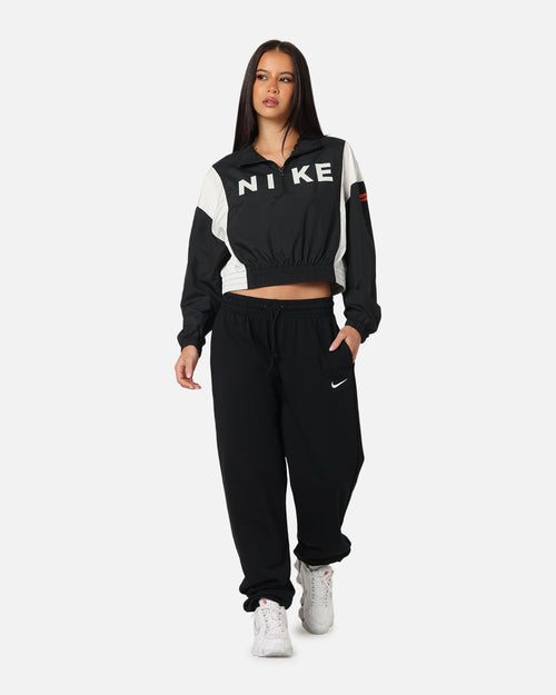 Nike Women's Sportswear Phoenix Fleece Oversized French Terry Sweatpants Black/Sail