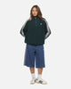 Adidas Women's Funnel Neck Quarter Zip Sweatshirt Green