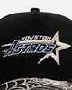 New Era Houston Astros 'Spider Web Visor' 9FORTY A-Frame Snapback Black